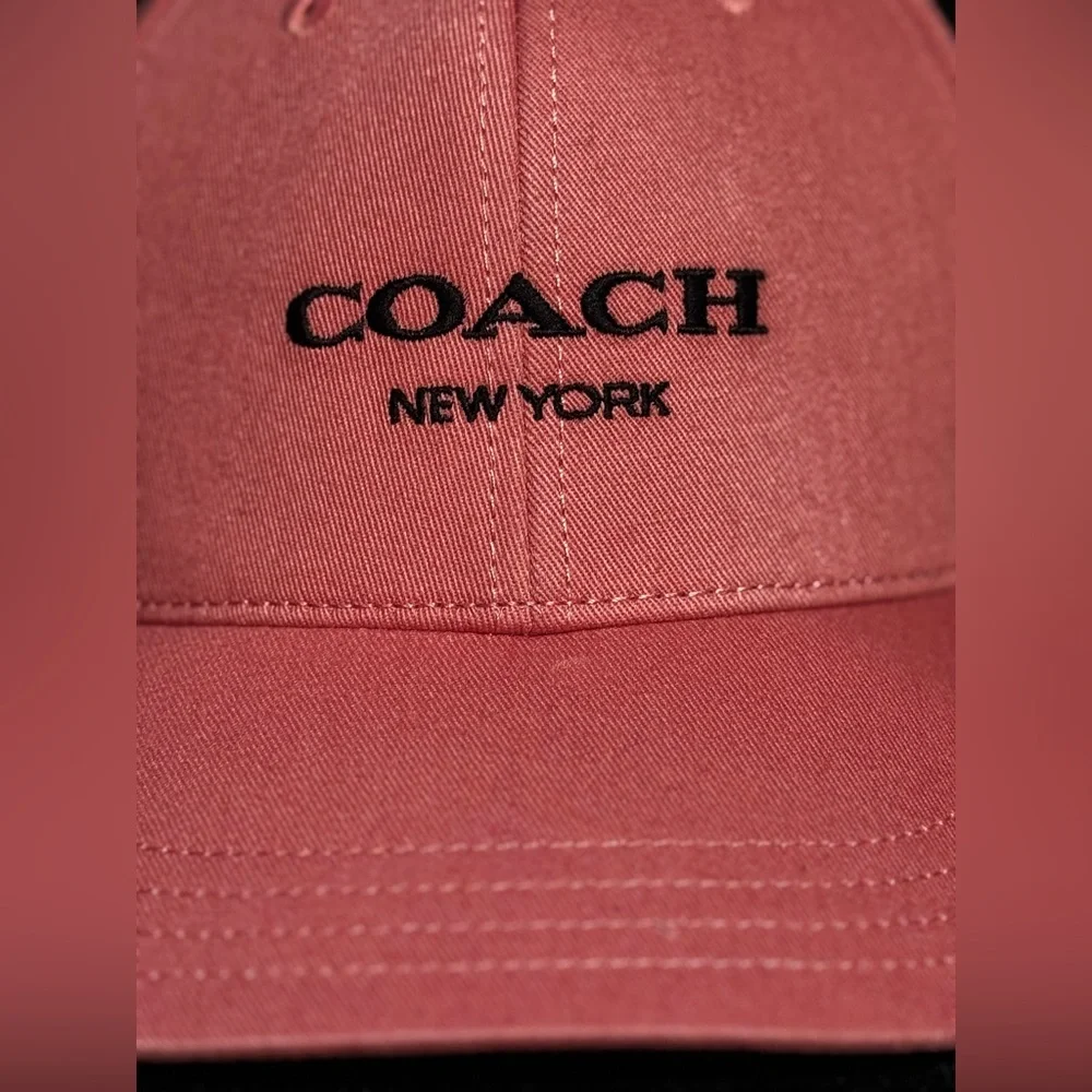 Coach New York Logo Pink Embroidered Adjustable Closure
Designer Baseball Hat - Picture 16 of 16